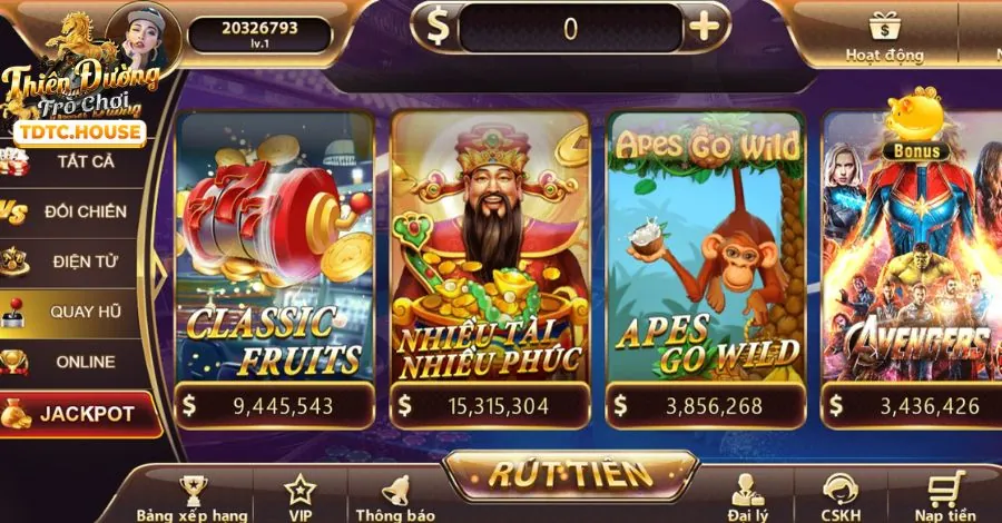 Hình ảnh máy đánh bạc với các biểu tượng slot game đầy màu sắc, tượng trưng cho các trò chơi slot tại vuabai9.